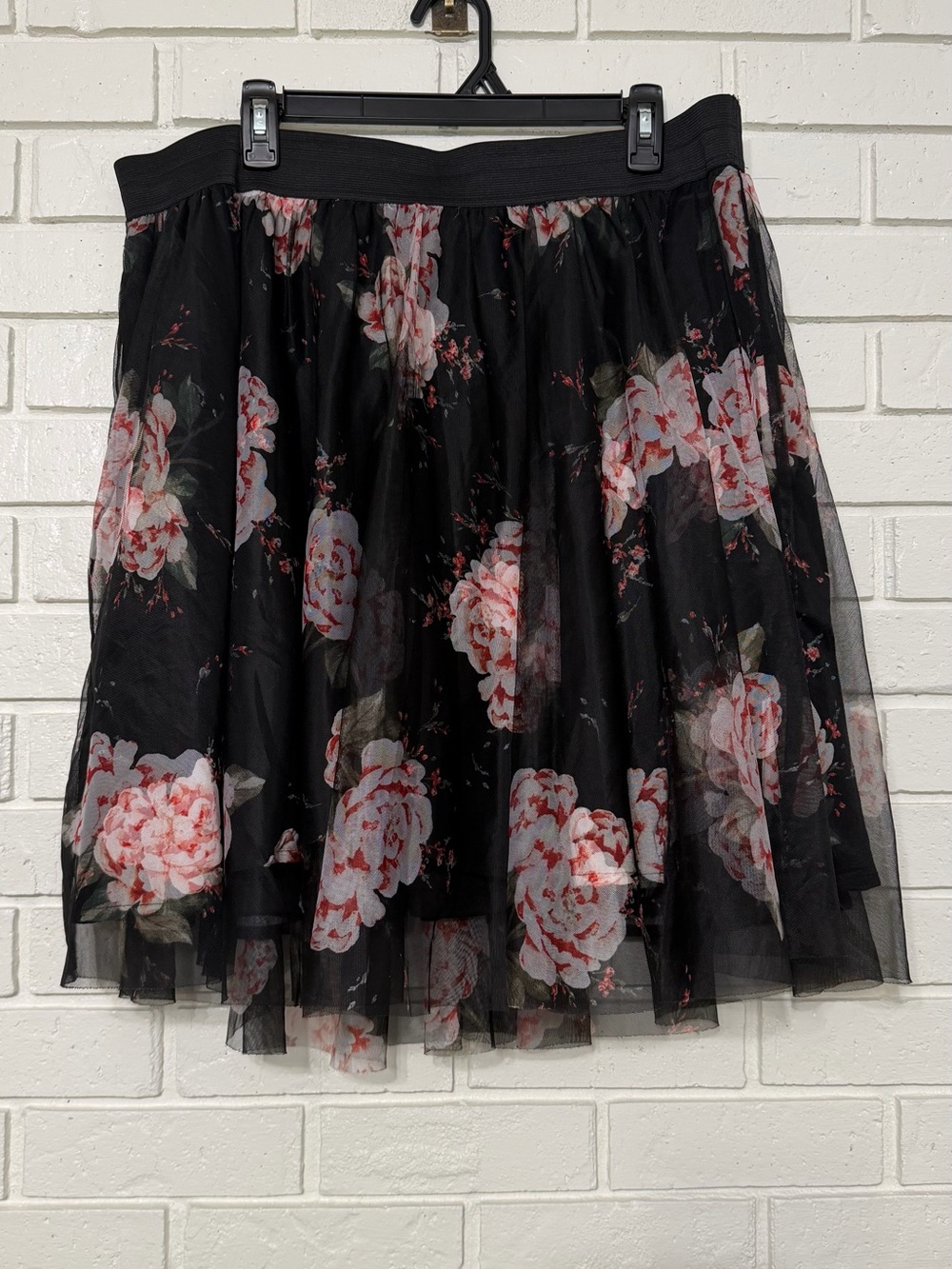 Torrid Floral Tulle Midi Skirt Size 1/2